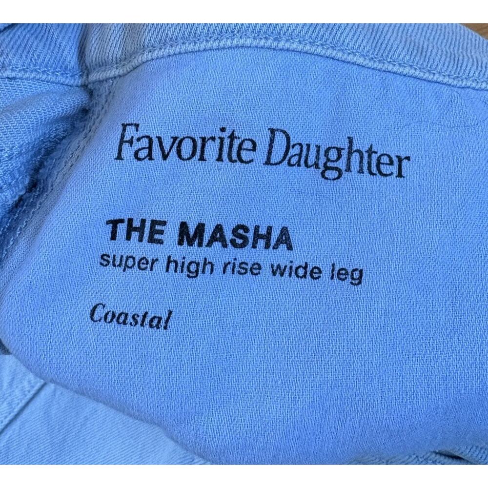Favorite daughter $228 Masha Super High Rise Wide Leg Jeans Size 32 Blue H3 - Picture 5 of 13